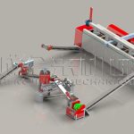charcoal carbonization briquette production line