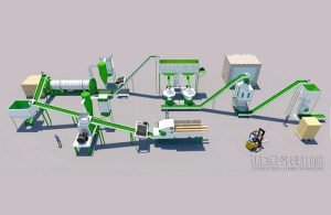 wood pellet processing plant