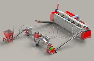 charcoal carbonization briquette production line