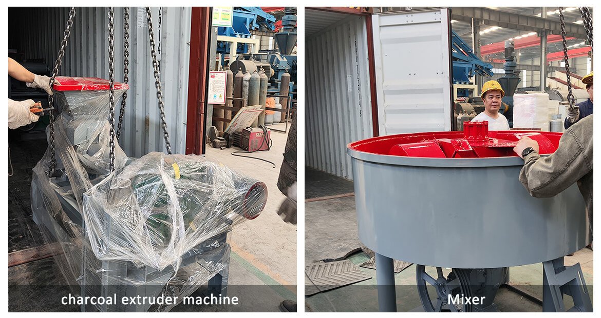 Charcoal Briquette Production Line shipped to Ukraine-1