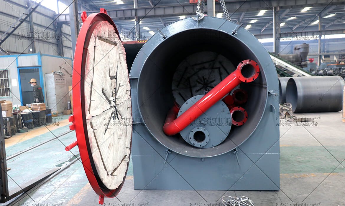Palm Fibre Charcoal Making Machine Shipped to Indonesia-2